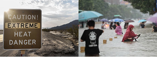 Danger sign,flood