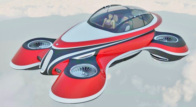 The modern flying vehicle of the future